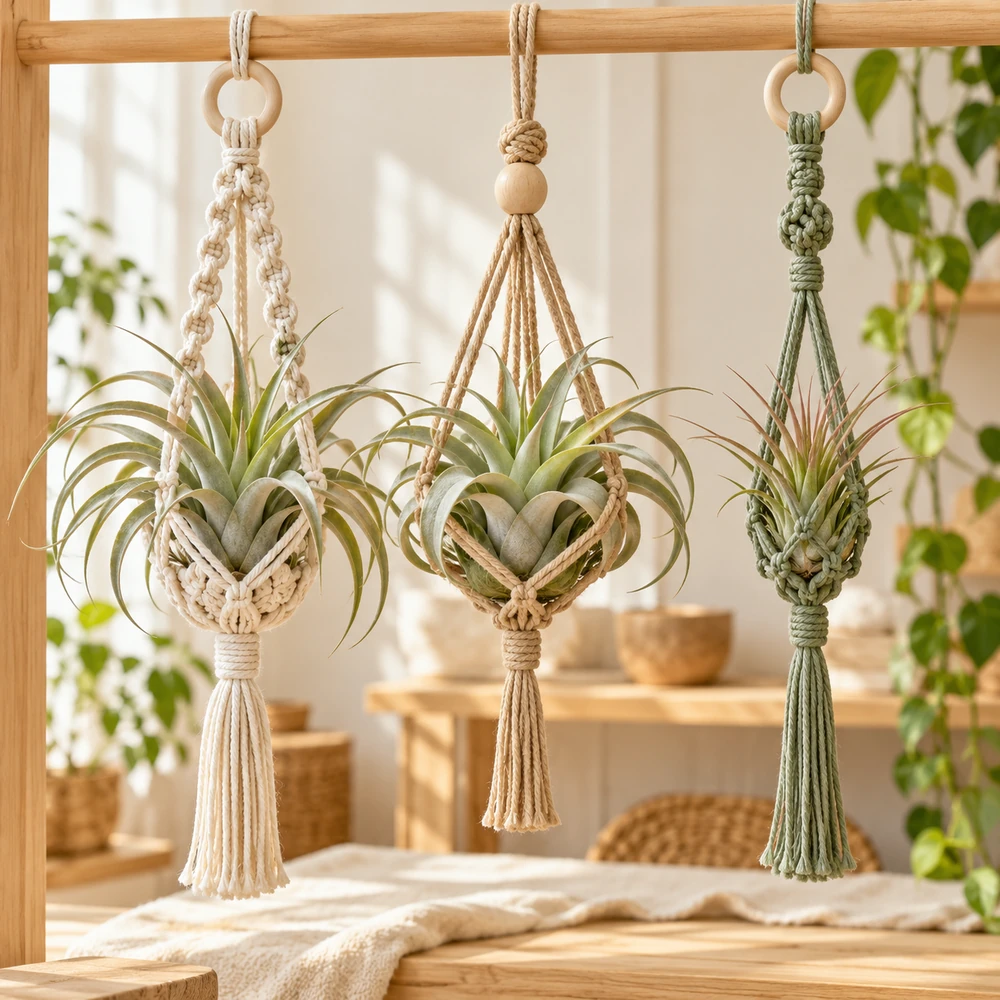 Square product preview of the Air-Plant Pod Trio digital pattern collection