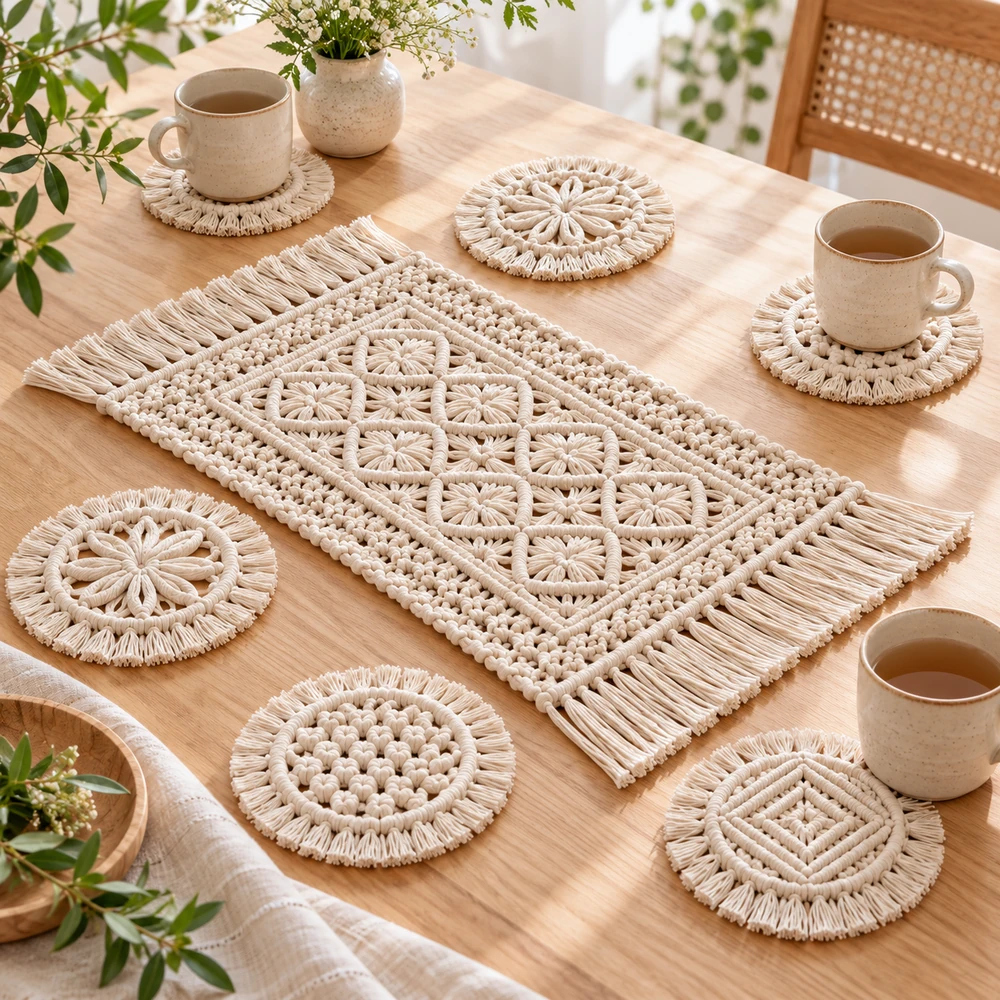 Square product preview of the Coasters and Table Mat Collection digital pattern collection
