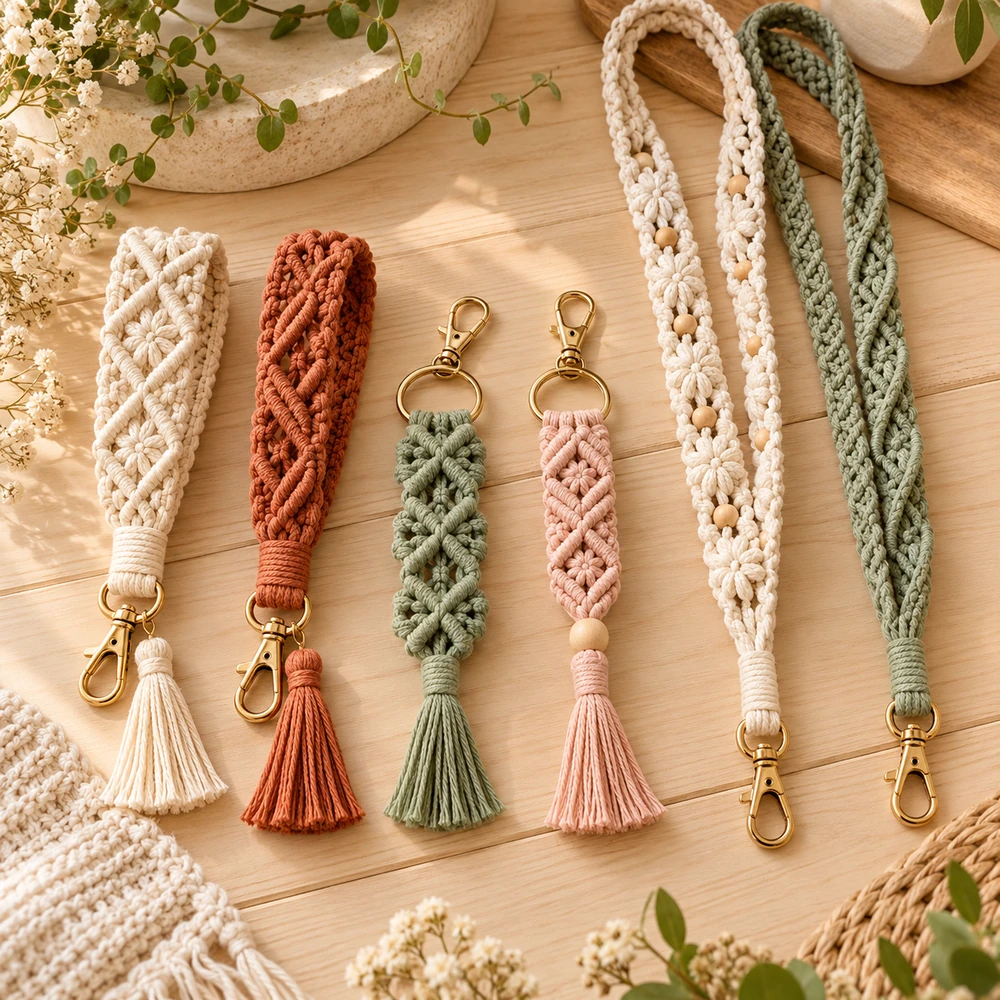 Square product preview of the Keychain, Wristlet and Lanyard: 6-Pack digital pattern collection