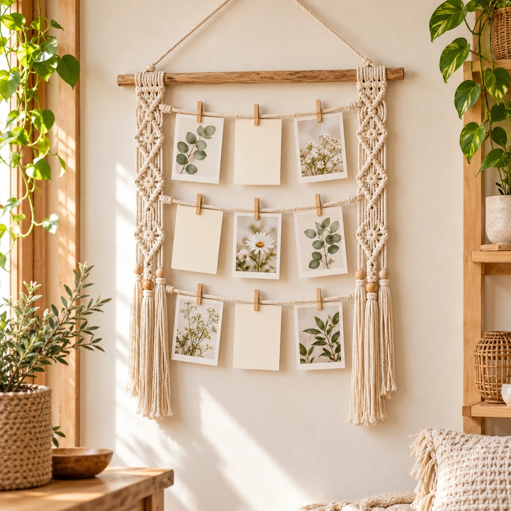 Square product preview of the Photo Display Hanger digital pattern collection